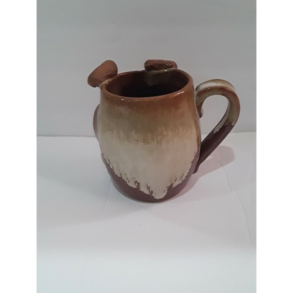 Handmade Art Pottery Mug, Pig Mug,. Handmade - Picture 3 of 8